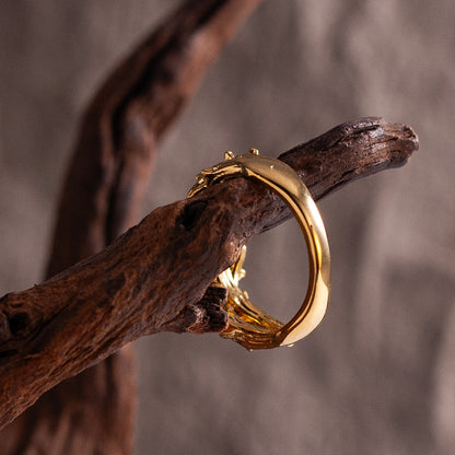 “Endure and Rise” | Vintage Black Thorn Ring