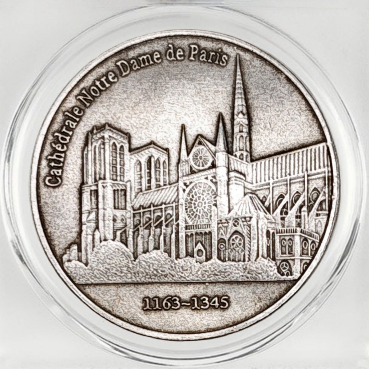 1970 France 5 Francs Notre-Dame de Paris Coin (1163–1345)