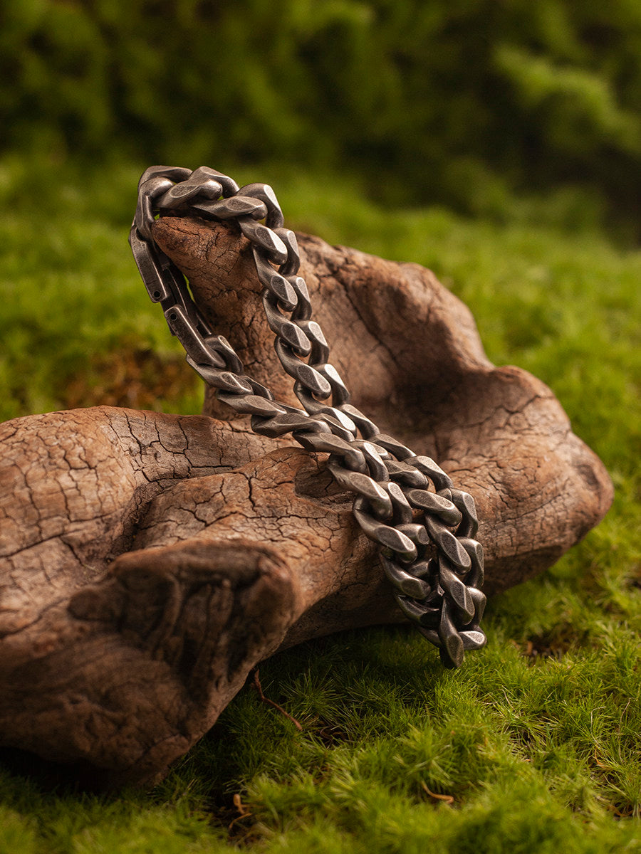 Japanese Vintage 8-Sided Cut Cuban Link Bracelet