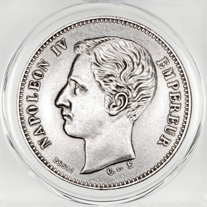 1874 French Empire 5 Francs – Napoleon IV Coin