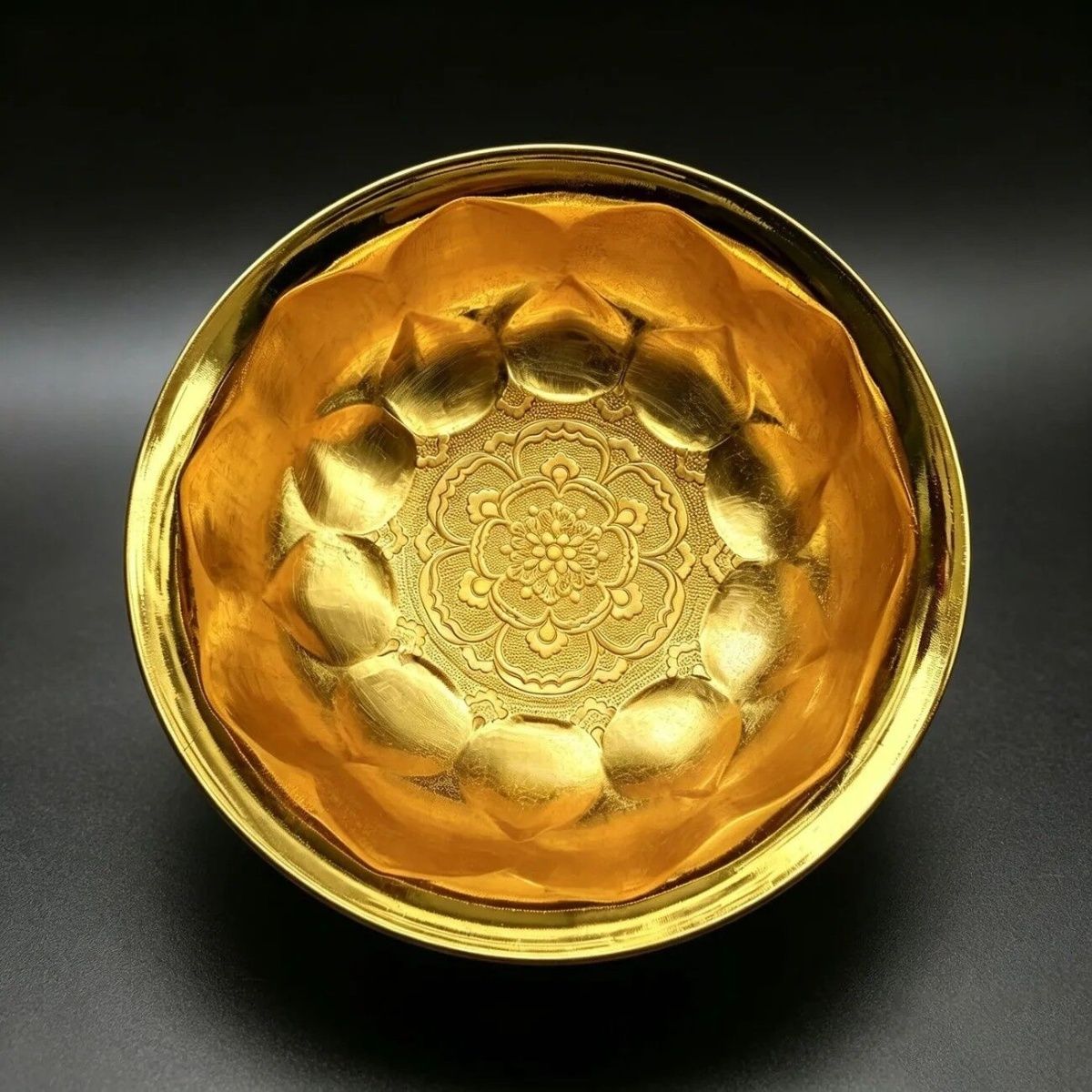 Gilded Carved Bowl