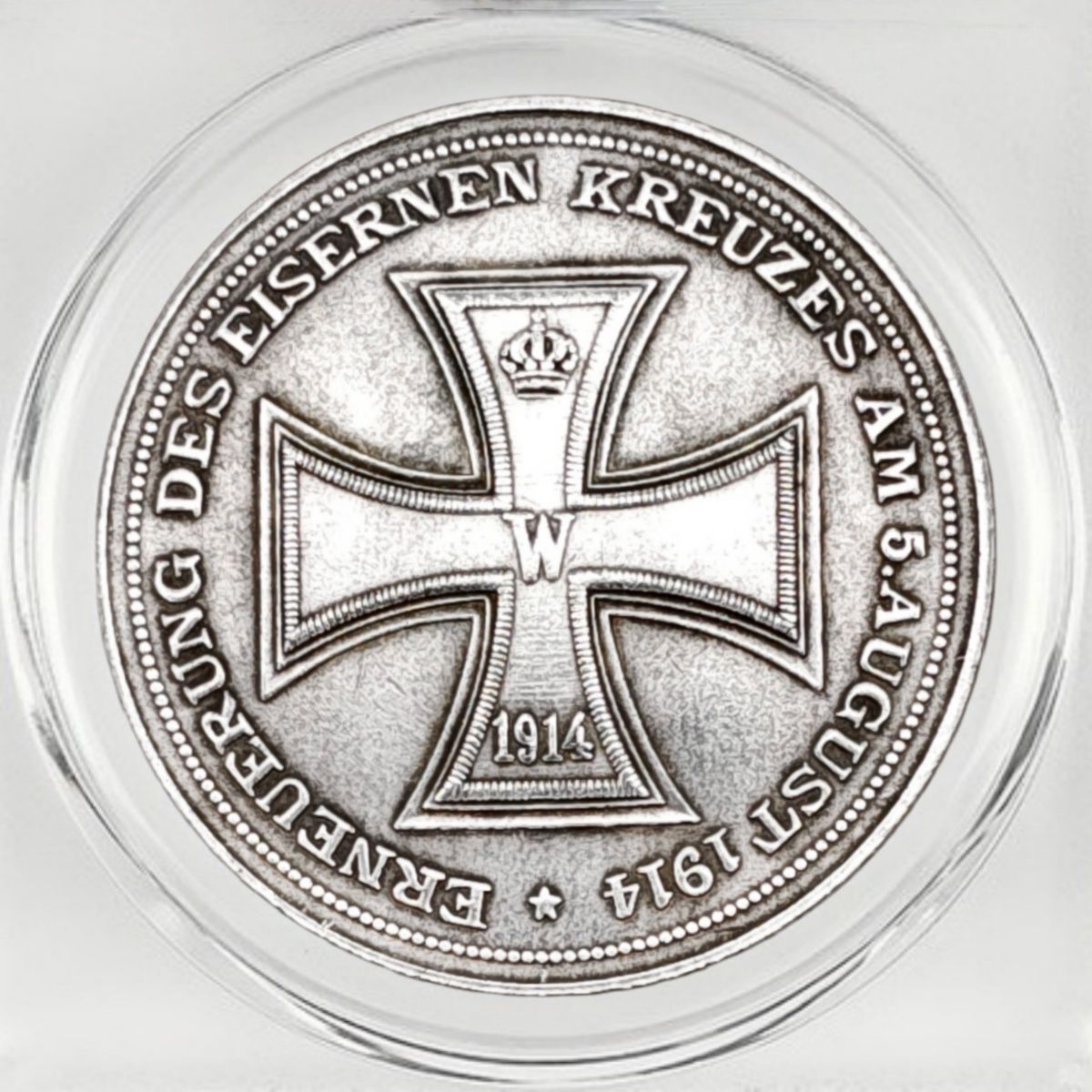 1914 German Empire Kaiser Wilhelm II Iron Cross Coin