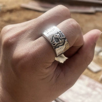 “Half Life” | Half-Face Skull Ring