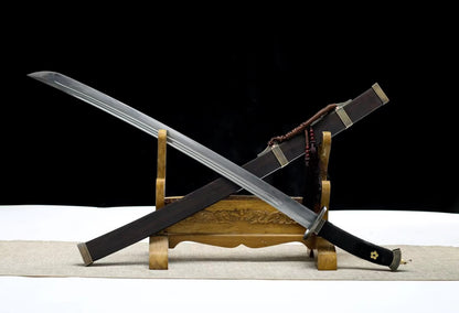 Qing Dao Sword | Premium Hand-Forged Damascus Steel | Collectible Martial Arts Weapon