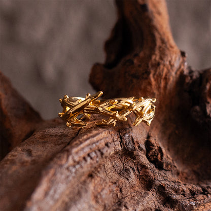 “Endure and Rise” | Vintage Black Thorn Ring