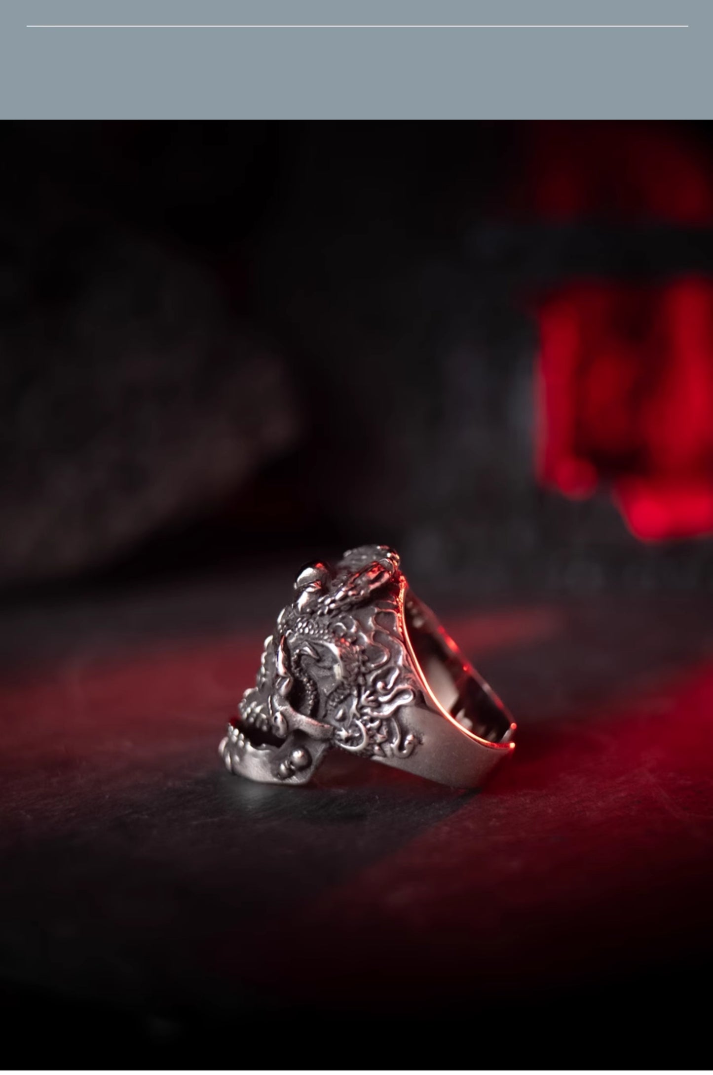 “Evil Soul” | Ten Hells Series Skull Ring