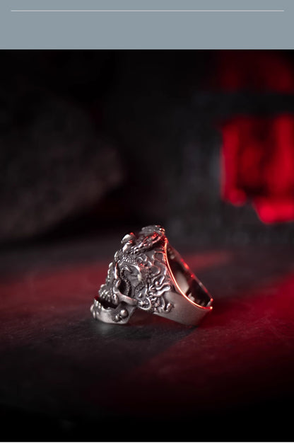“Evil Soul” | Ten Hells Series Skull Ring
