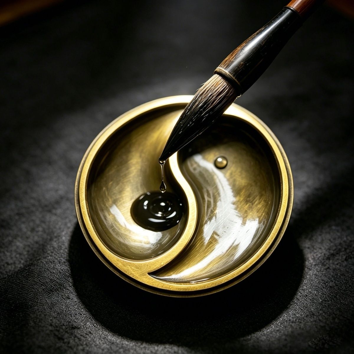 Dragon Pattern Bagua Ink Box