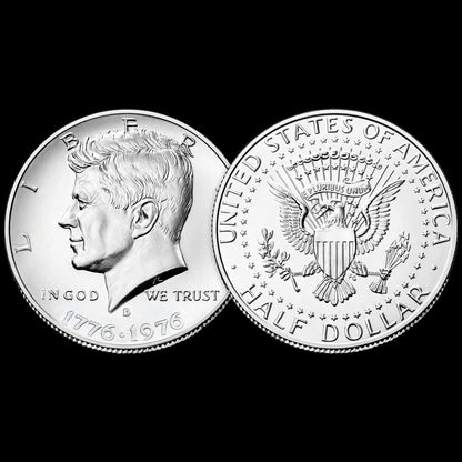1776-1976 U.S. Bicentennial Lincoln Half Dollar Coin