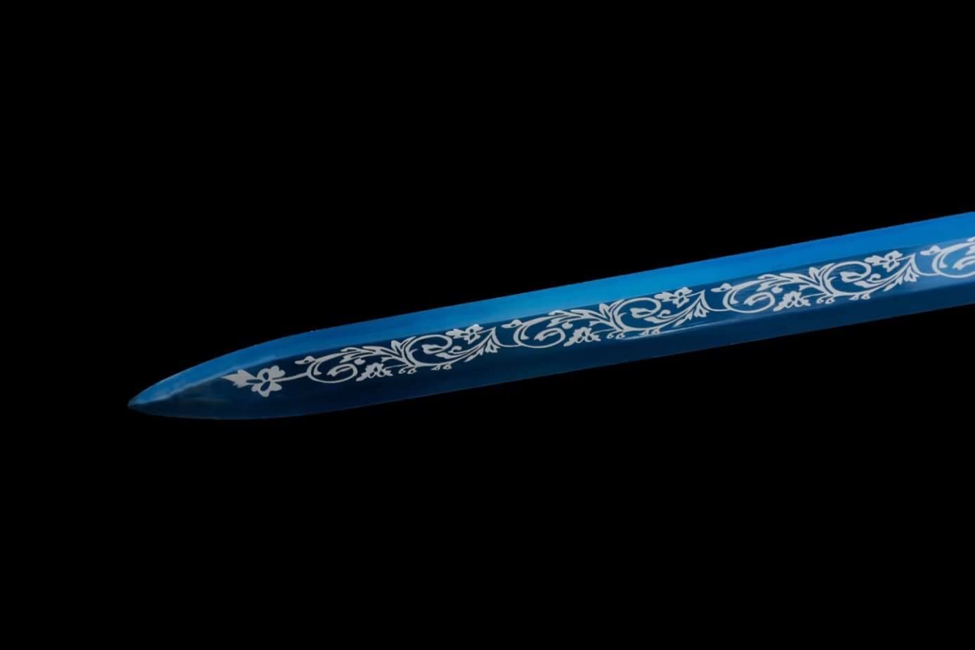 Han jian Swords trainings high Carbon Steel Blue Blade,Alloy Fittings