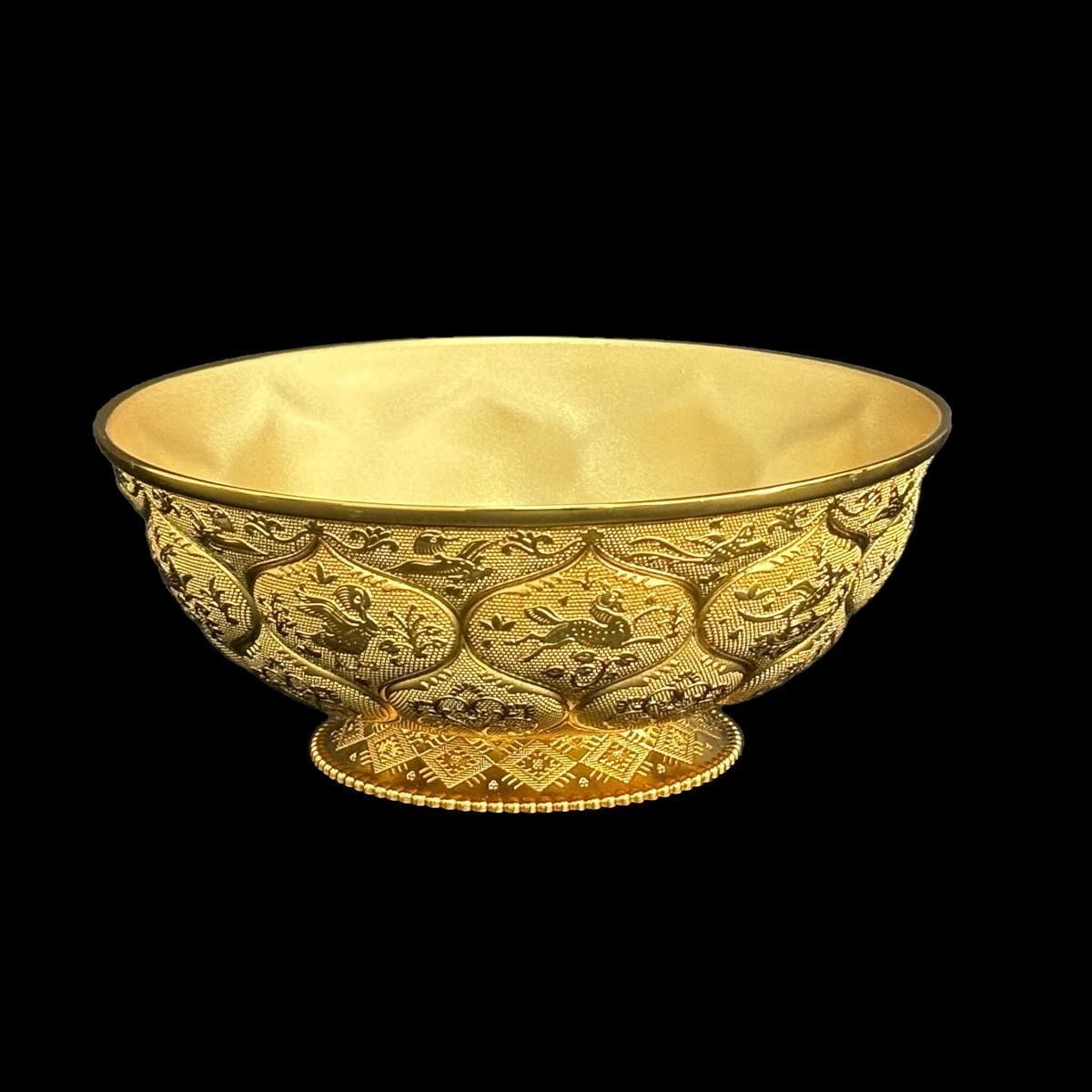 Gilded Carved Bowl