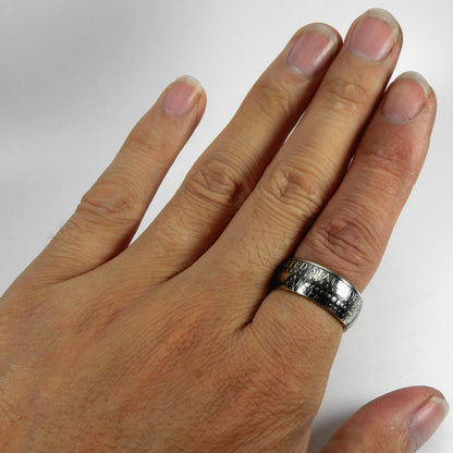 Handmade 50¢ Kennedy Half Dollar Silver Ring