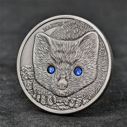 16 Animals Rhinestone 3D Relief Coin