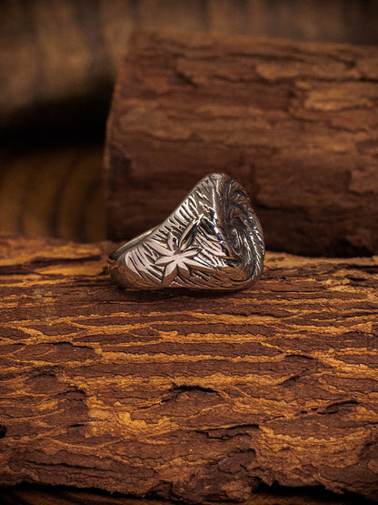 “Vortex Eight-Point Star” | Vintage Signet Ring