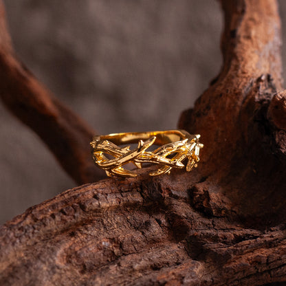 “Endure and Rise” | Vintage Black Thorn Ring