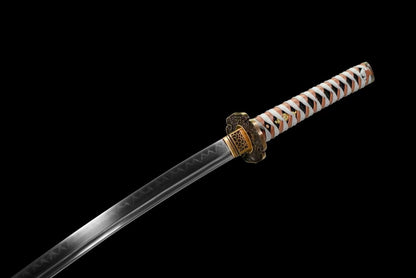 Authentic Samurai Sword-Full Tang Forged T10 Clay Tempered Steel Blade for the Ultimate Cutting Experience