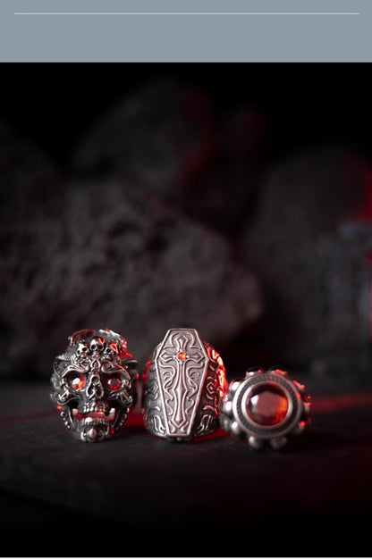 “Evil Soul” | Ten Hells Series Skull Ring