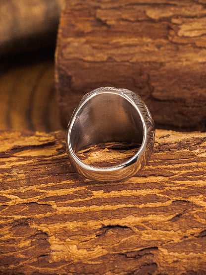 “Vortex Eight-Point Star” | Vintage Signet Ring