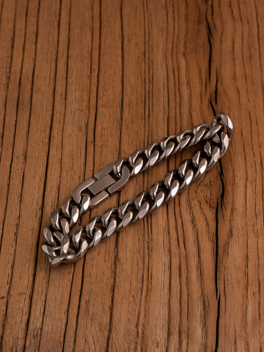 Japanese Vintage 8-Sided Cut Cuban Link Bracelet