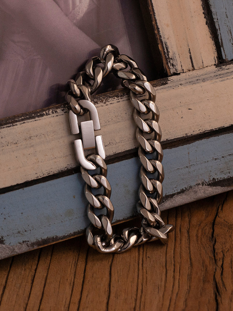 Japanese Vintage 8-Sided Cut Cuban Link Bracelet