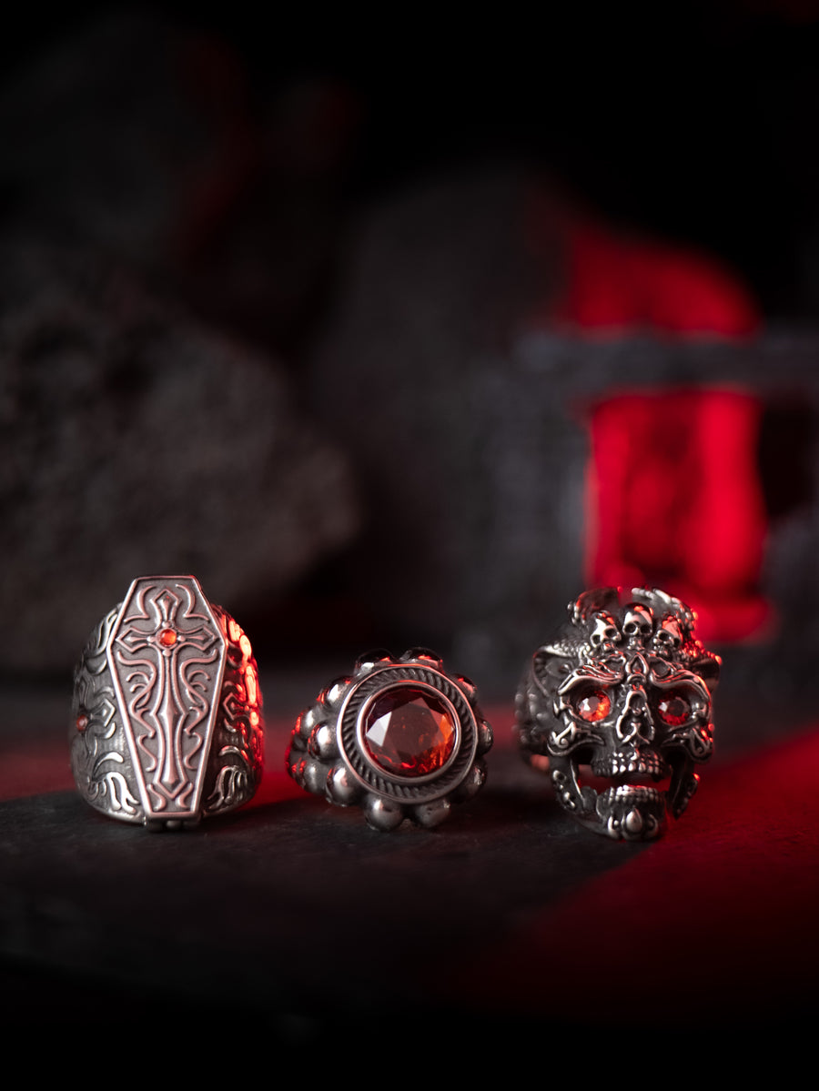 “Evil Soul” | Ten Hells Series Skull Ring