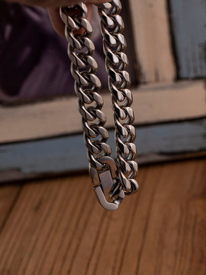 Japanese Vintage 8-Sided Cut Cuban Link Bracelet