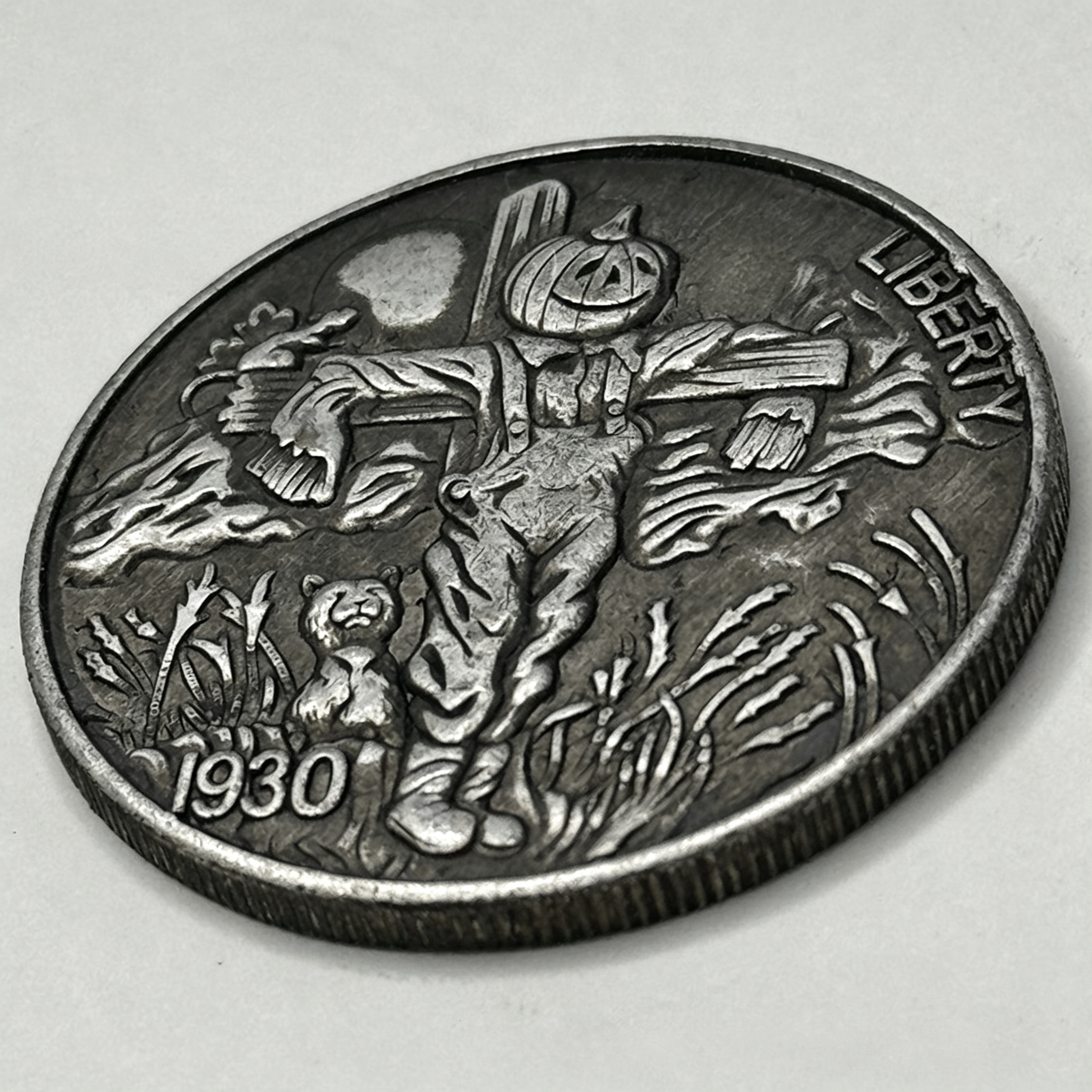 1930 Pumpkin Head Scarecrow Coin