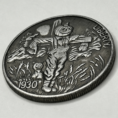 1930 Pumpkin Head Scarecrow Coin