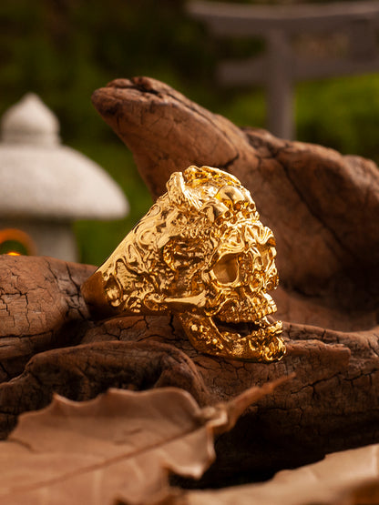 “Evil Soul” | Ten Hells Series Skull Ring