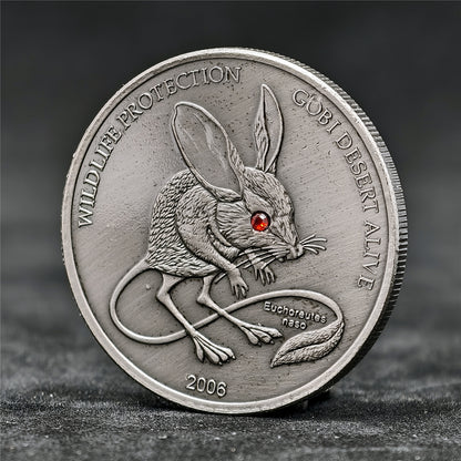 16 Animals Rhinestone 3D Relief Coin