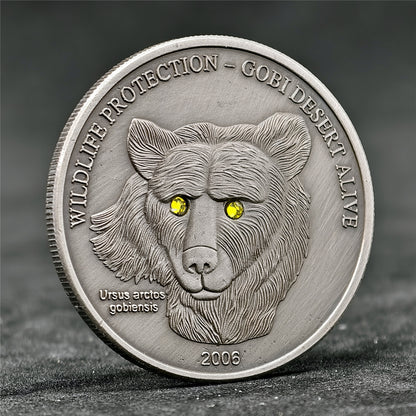 16 Animals Rhinestone 3D Relief Coin