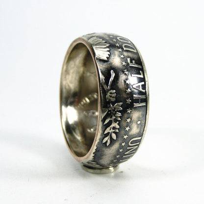 Handmade 50¢ Kennedy Half Dollar Silver Ring