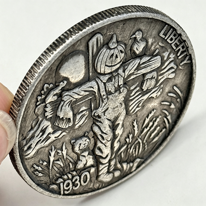 1930 Pumpkin Head Scarecrow Coin