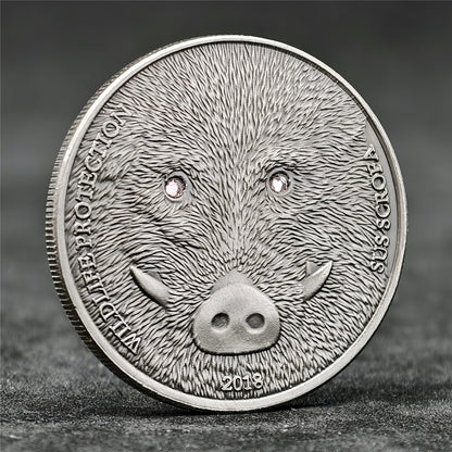 16 Animals Rhinestone 3D Relief Coin