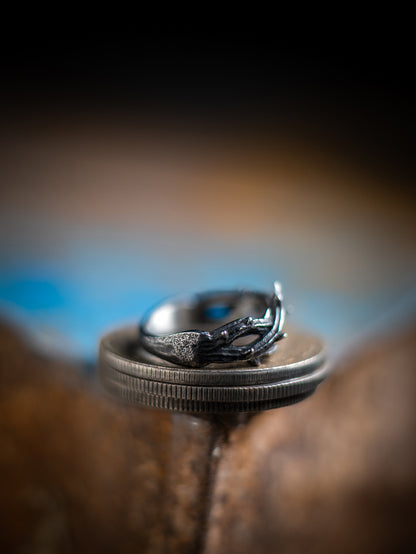 “Endure and Rise” | Vintage Black Thorn Ring