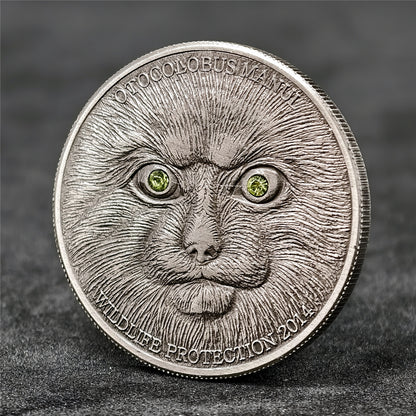 16 Animals Rhinestone 3D Relief Coin