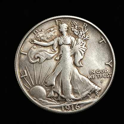 1916-1938 Multiple Year Walking Liberty Silver Half Dollar Coin