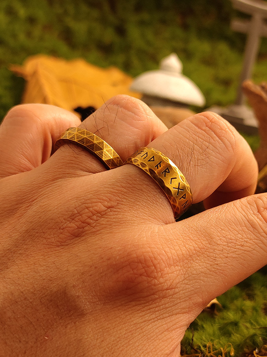 Japanese Vintage Viking Rune Ring