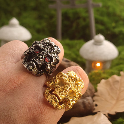 “Evil Soul” | Ten Hells Series Skull Ring