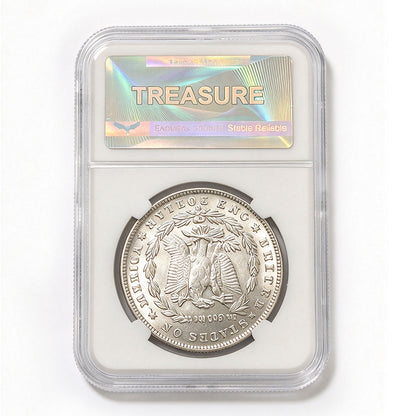 1878–1921 US Morgan Silver Dollar With Case (O Version)