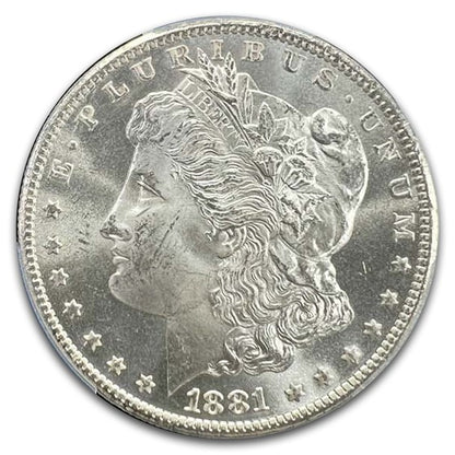 1881-CC Morgan Dollar PCGS Certified Silver Coin