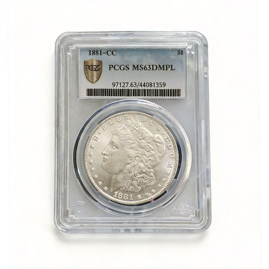 1881-CC Morgan Dollar PCGS Certified Silver Coin