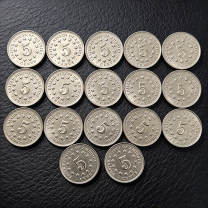 1866–1883 US 5 Cent Nickel Coin