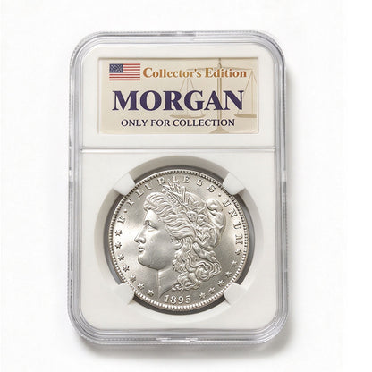 1895 US Morgan Silver Dollar With Case (P Version)