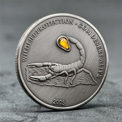 16 Animals Rhinestone 3D Relief Coin