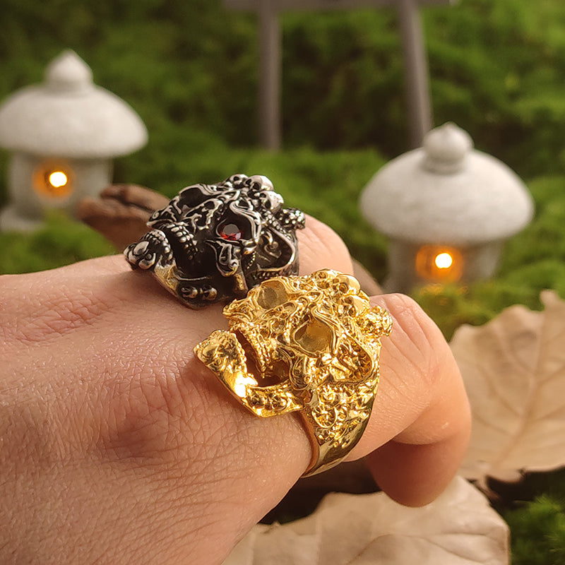 “Evil Soul” | Ten Hells Series Skull Ring