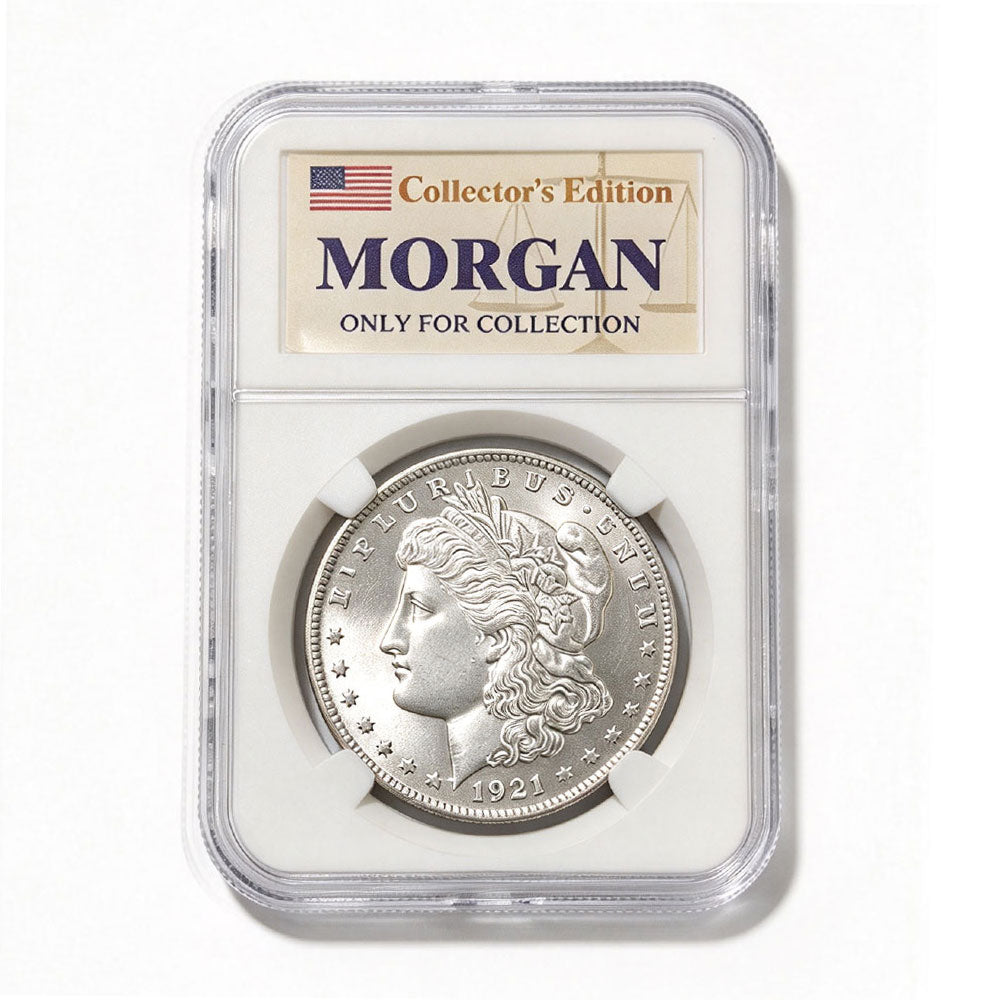 1921-D Morgan Silver Dollar With Case