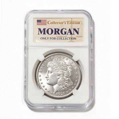 1921-D Morgan Silver Dollar With Case