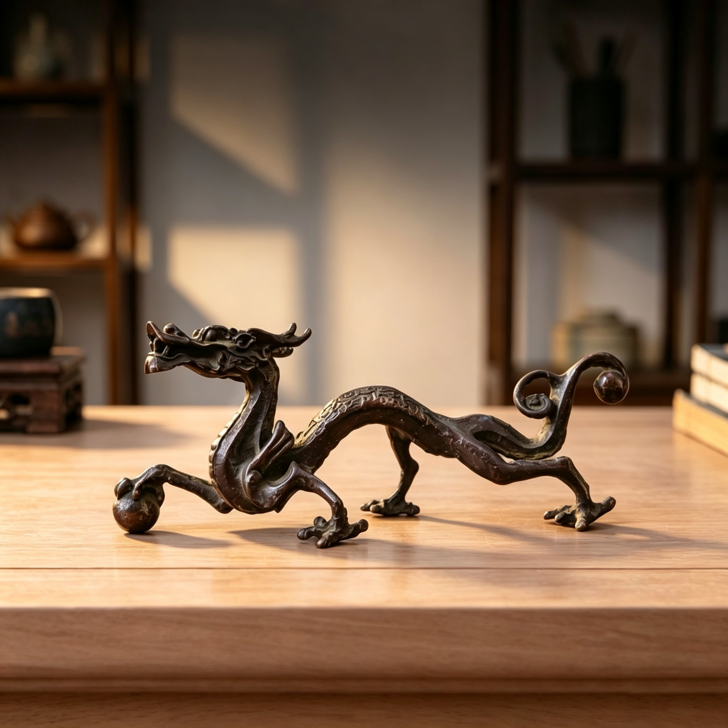 Five-Clawed Dragon Pen Holder