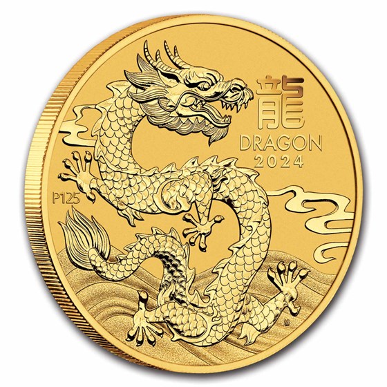 2024 Australia Gold Lunar Dragon Coin